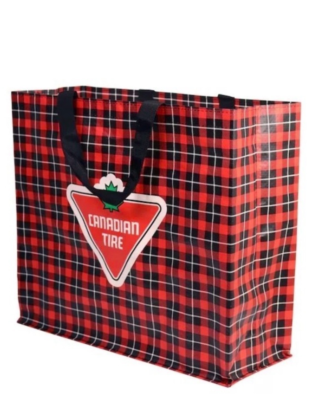 BRAND NEW Canadian Tire Buffalo Plaid Reusable Tote Bag seen on Heated Rivalry